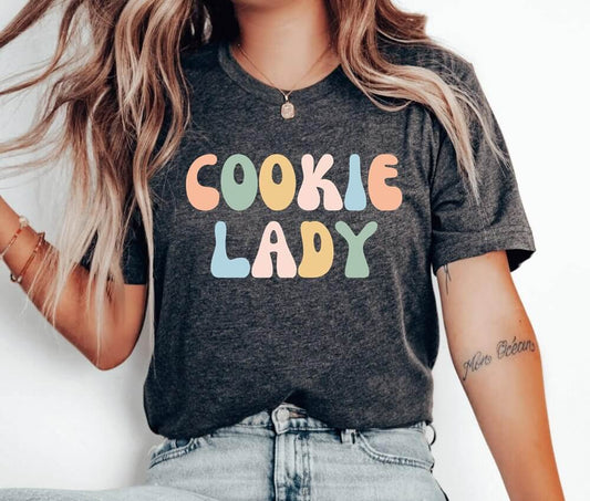 Cookie Lady Unisex T-Shirt - Cookie Baking Bakery Baking Queen Cupcake Cookie Dealer Cookier Pastry Chef Cookie Baker Cooking Christmas Cake Baking Christmas Cookie Shirt