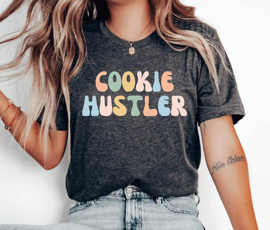 Cookie Hustler Unisex T-Shirt - Pastry Chef Cookie Baker Bakery Baking Queen Cookie Lady Cupcake Cookie Dealer Cooking Christmas Baking Cake Christmas Cookie Baking Cookier Shirt