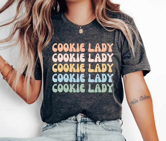 Cookie Lady Unisex T-Shirt - Cookie Baking Cookier Pastry Chef Cookie Baker Bakery Baking Queen Cupcake Cookie Dealer Cooking Cake Christmas Baking Christmas Cookie Shirt